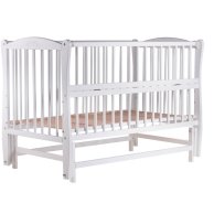 Кровать Babyroom Веселка маятник, откидная сторона DVMO-2 бук белый 622000