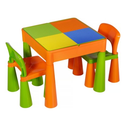 Tega Стол и 2 стульчика Mamut 899G orange-green (624410)