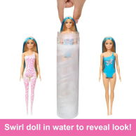 Кукла-сюрприз Mattel Барби Цветное перевоплощение Barbie Радужные и стильные HRK06