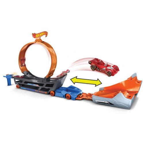 Грузовик-транспортер "Крутые трюки» обновл. Hot Wheels (GCK38)