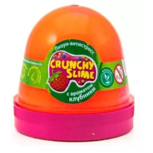 Лизун-антистрес TM Mr.Boo Crunchy slime Клубника A80087