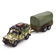 Игровой набор TechnoDrive Машина Land Rover Defender Милитари, с прицепом 520027.270