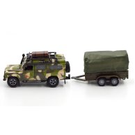 Игровой набор TechnoDrive Машина Land Rover Defender Милитари, с прицепом 520027.270