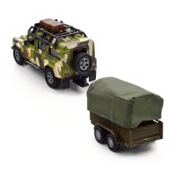 Игровой набор TechnoDrive Машина Land Rover Defender Милитари, с прицепом 520027.270