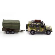 Игровой набор TechnoDrive Машина Land Rover Defender Милитари, с прицепом 520027.270