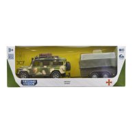 Игровой набор TechnoDrive Машина Land Rover Defender Милитари, с прицепом 520027.270