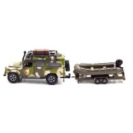 Игровой набор TechnoDrive Машина Land Rover Defender Милитари, с лодкой 520191.270