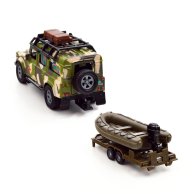 Игровой набор TechnoDrive Машина Land Rover Defender Милитари, с лодкой 520191.270