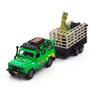 Игровой набор TechnoDrive Машина Land Rover с прицепом и динозавром 520178.270