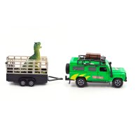 Игровой набор TechnoDrive Машина Land Rover с прицепом и динозавром 520178.270