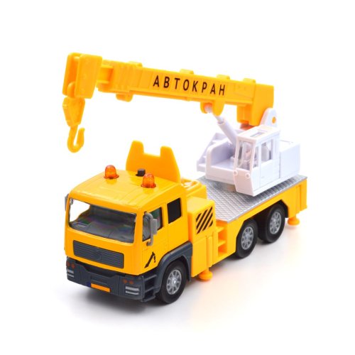 Автомодель TechnoDrive Автокран со светом и звуком, 15 см 510253.270