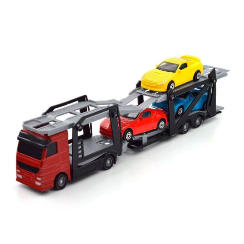 Игровой набор TechnoDrive Автоперевозчик с 3 машинами, 1:60, 26 см 541756.270
