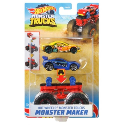 Набор из 2 машинок Hot Wheels "Создатель монстров" серии "Monster Trucks" (GWW13)