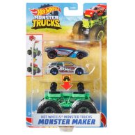 Набор из 2 машинок Hot Wheels "Создатель монстров" серии "Monster Trucks" (GWW13)