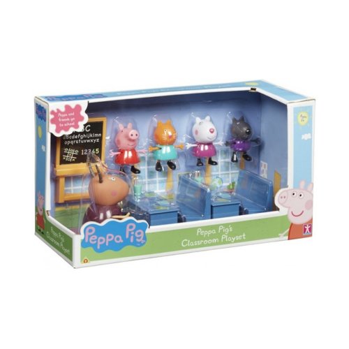 Игровой набор Peppa - ИДЕМ В ШКОЛУ (класс 5 фигурок) (20827)