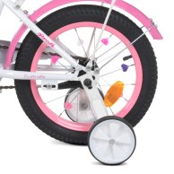 Детский велосипед Profi Butterfly с доп. колесами, 14 дюймов, розовый Y1425-1