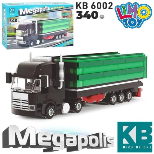 Конструктор Limo Toy Зерновоз, машина с прицепом, 340 деталей KB 6002