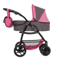 Коляска для куклы 2в1 Carrello Avanti с сумкой 9662 Pink