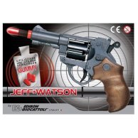 Игрушечный пистолет с пульками Edison Giocattoli Jeff Watson 19см 6-зарядный
