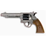 Игрушечный пистолет Edison Giocattoli West Colt 28см 8-зарядный с мишенью и пульками