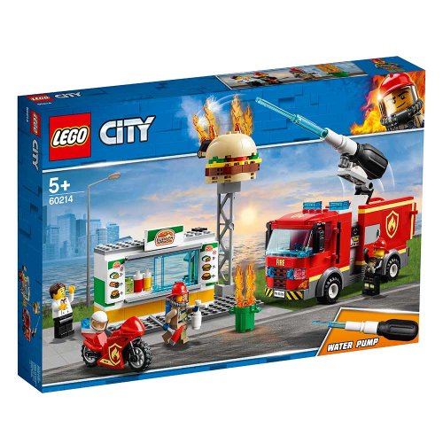 Конструктор Lego City Пожар в бургер баре (60214)