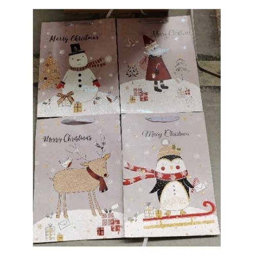 Пакет подарочный бумажный L "Christmas" 42*12*31см TL00027-L