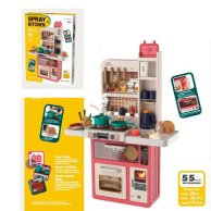 Игровой набор Bambi Spray Kitchen Кухня с эффектами, 55 акс. 889-244