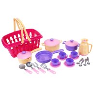 Игрушка ТехноК Набор посуды в корзинке 4449