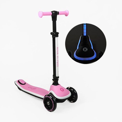 Самокат трехколесный Kick`n`roll с подсветкой, колеса PU 125х35 мм X2P-005
