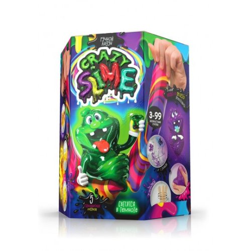 Безопасный образовательный набор для проведения опытов "Crazy Slime" (SLM-01-01U)