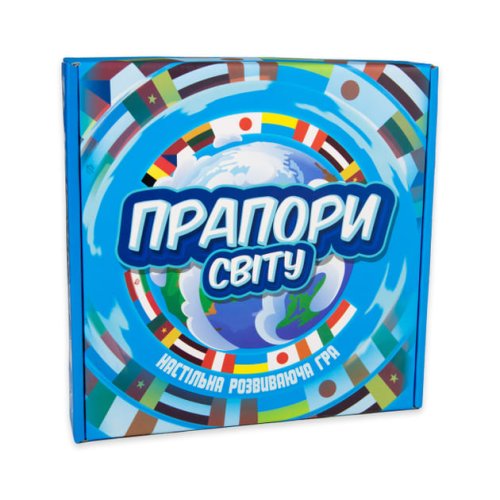 Настольная обучающая игра Strateg Флаги мира, на украинском 30445