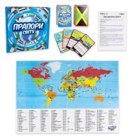 Настольная обучающая игра Strateg Флаги мира, на украинском 30445
