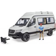 Машинка Bruder MB Sprinter для кемпинга с фигуркой и аксессуарами 02672