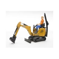 Игровой набор Bruder Мини-экскаватор JCB 8010 CTS с фигуркой 62002