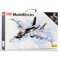 Конструктор Sluban Model Bricks Боевой самолет, 682 детали M38-B0928