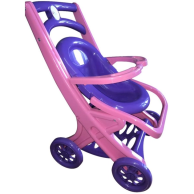 Коляска для кукол Doloni Toys с шезлонгом, фиолетово-розовая 0122/02