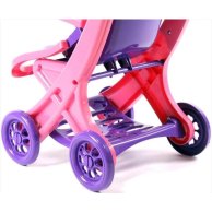 Коляска для кукол Doloni Toys с шезлонгом, фиолетово-розовая 0122/02