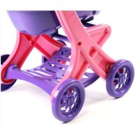Коляска для кукол Doloni Toys с шезлонгом, фиолетово-розовая 0122/02