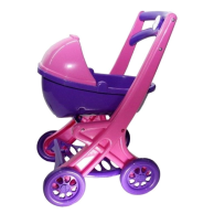Коляска для кукол Doloni Toys с люлькой, розово-фиолетовая 0121/02