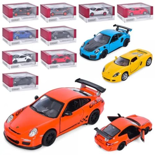 Металлическая машинка Kinsmart Porsche Carrera GT с инерцией KT5453W