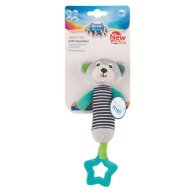 Игрушка плюшевая с пищалкой и прорезывателем Canpol babies BEARS 0+ серая (68 / 055_grey)