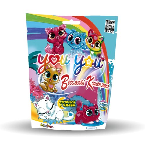 Коллекционная фигурка-сюрприз #sbabam Радужные котята You You 58/CN-2020
