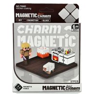 Магнитный конструктор блоки Minecraft Майнкрафт, 27 деталей 9965