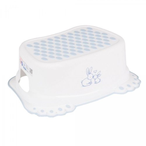 Подставка для ног антискользящая Tega Baby Кролики Bunny white, белая KR-006-103