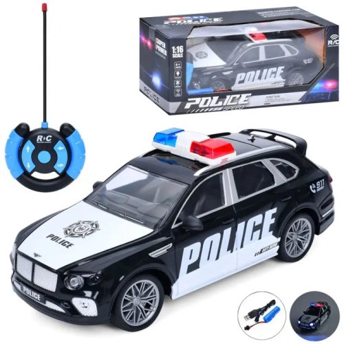 Радиоуправляемая игрушка Машина полиции с эффектами, 1:16, 26 см T9008B