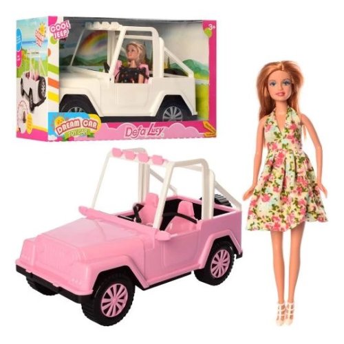 Игровой набор Defa Кукла 28 см, машина 41 см 8455-BF
