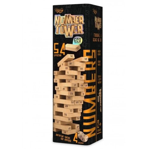 Развивающая настольная игра "NUMBER TOWER" рус (NT-01)