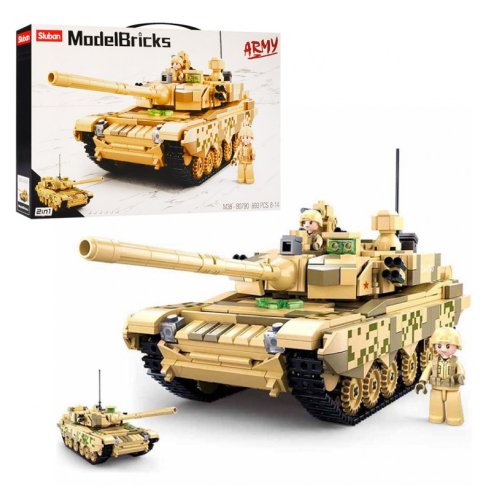 Конструктор SLUBAN M38-B0790 военный танк