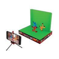 Игровой набор для анимационного творчества STIKBOT S1 – СТУДИЯ Z-SCREEN (2 экскл. фиг.,штатив,сцена)