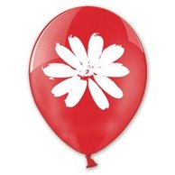 Гелиевый Шарик латексный с рисунком ромашки  12" (1103-0467)